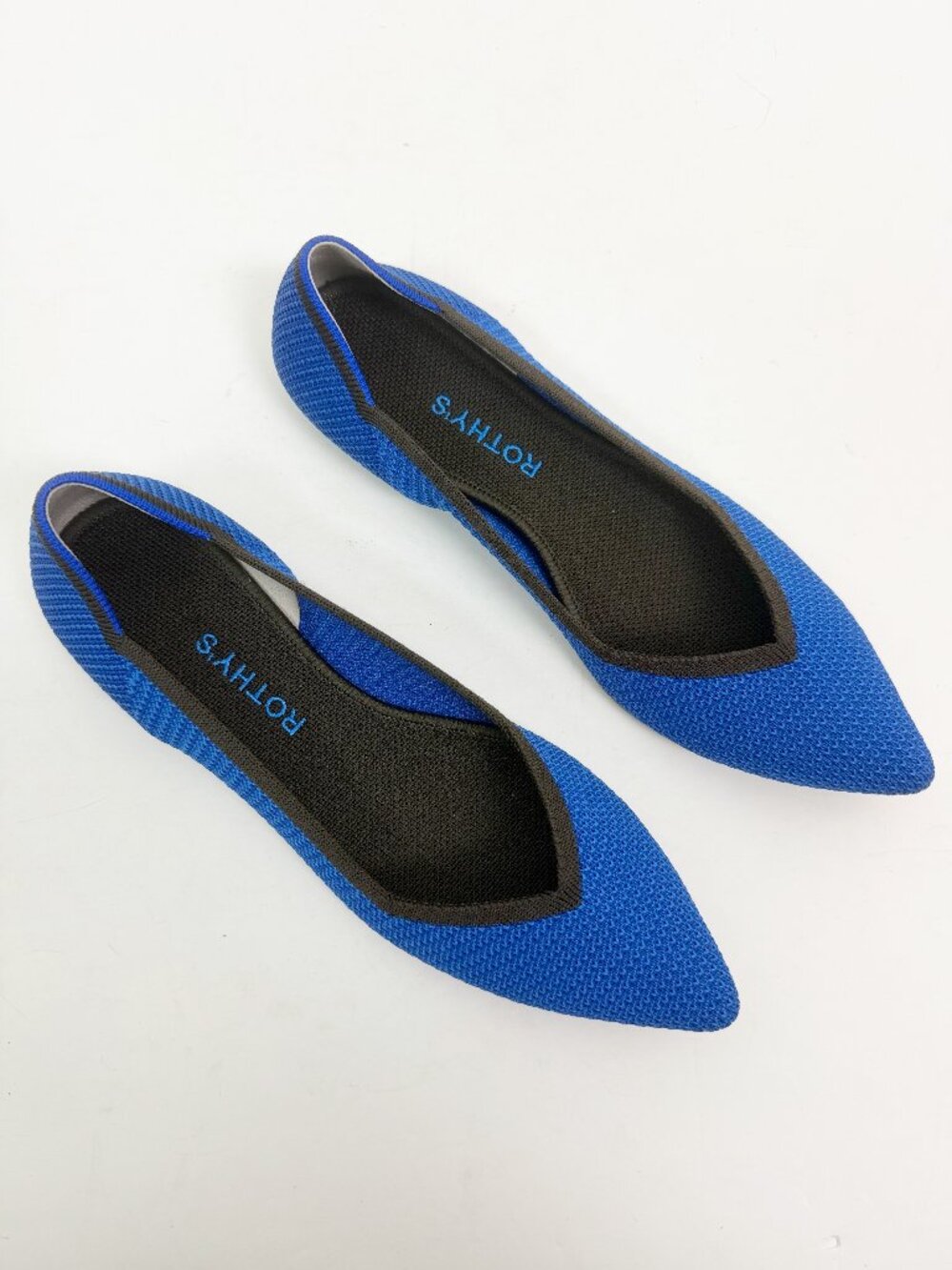 Rothy's The Point Pointed-Toe Flat in Lazuli Blue Size 10